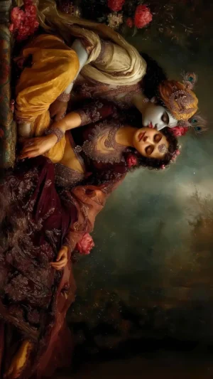 Radha Krishna Divine Loves Singale HD Image