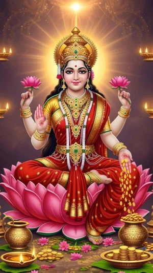 Laxmi Maa – Premium Spiritual Digital Art (Set 3 Images)