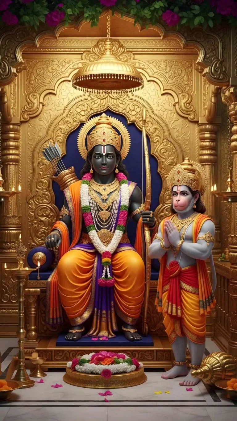 Divine Lord Ram Blessing Hanuman HD Spiritual Image Bundle (2 Premium Images)
