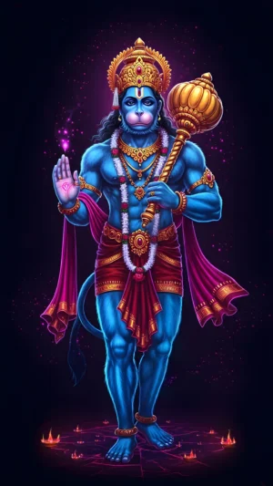 Divine Lord Hanuman Powerful HD Image Bundle – 4 High-Resolution Spiritual Images