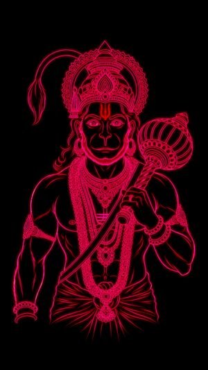 Lord Hanuman Powerful High-Resolution Dark Spiritual 3 Set Images