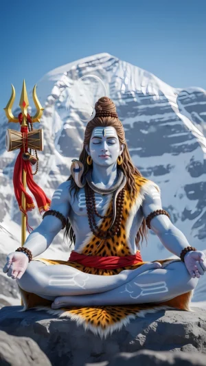 Lord Shiva in Deep Meditation on Mount Kailash (5 Images) - Image 2