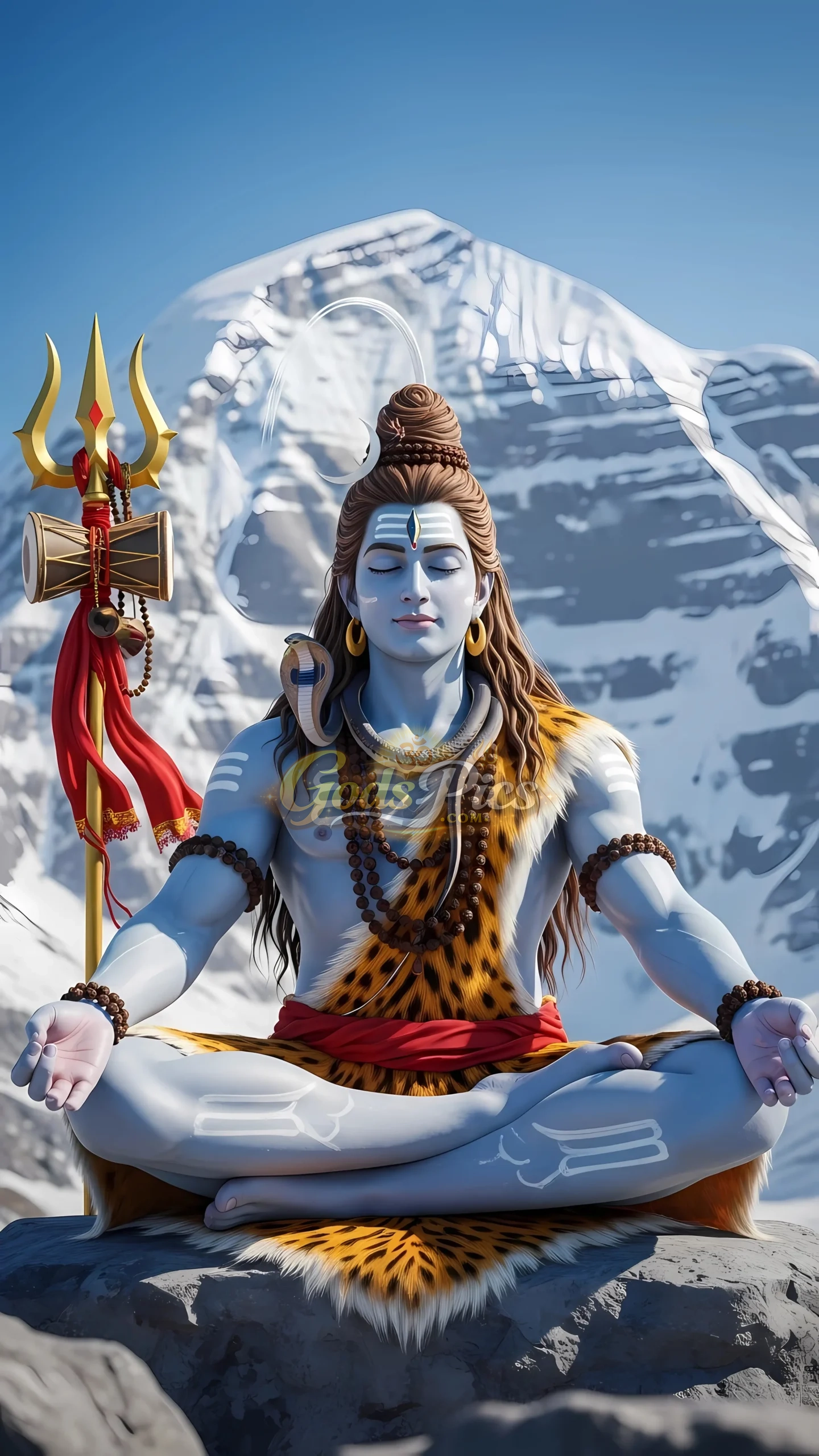 Lord Shiva in Deep Meditation on Mount Kailash (Set of 5 Images) - Image 2