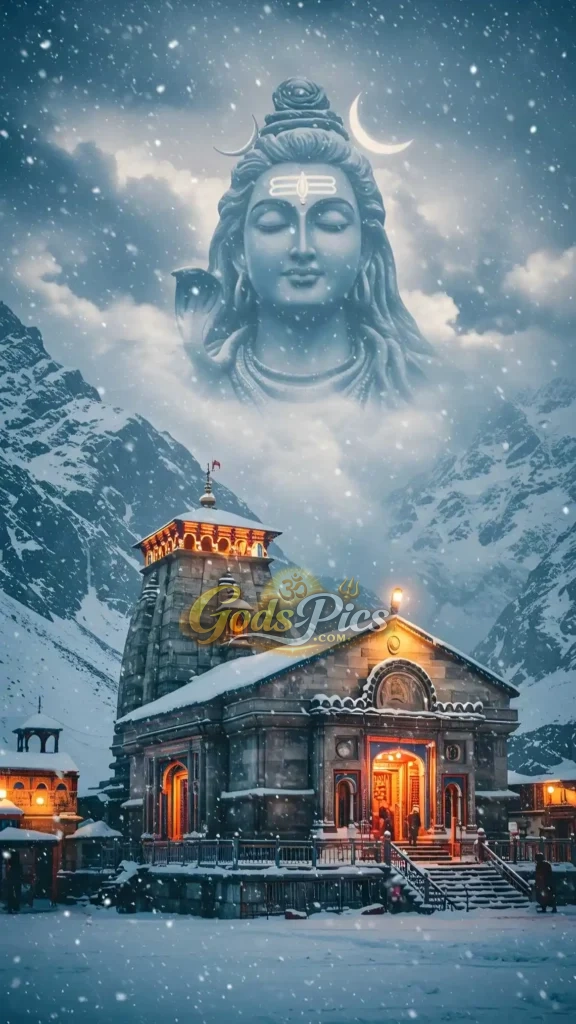 25 Best Mahadev Wallpapers HD Download 2026 53 Divine Lord Shiva Above Sacred Mountain Temple – Premium Spiritual Digital Art (Set of 4 Images)