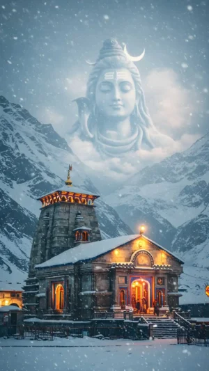 Lord Shiva Kedarnath Temple Mobile Wallpaper