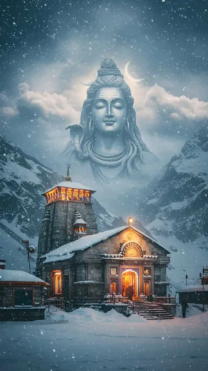 Lord Shiva Kedarnath Temple Mobile Wallpaper