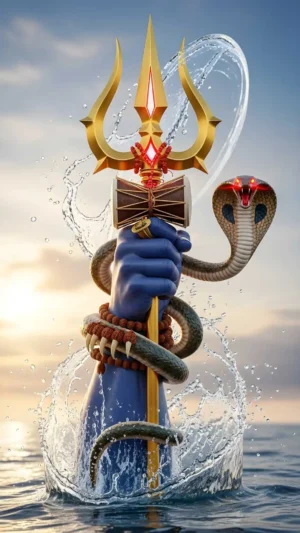 Lord Shiva Trishul HD Mobile Wallpaper