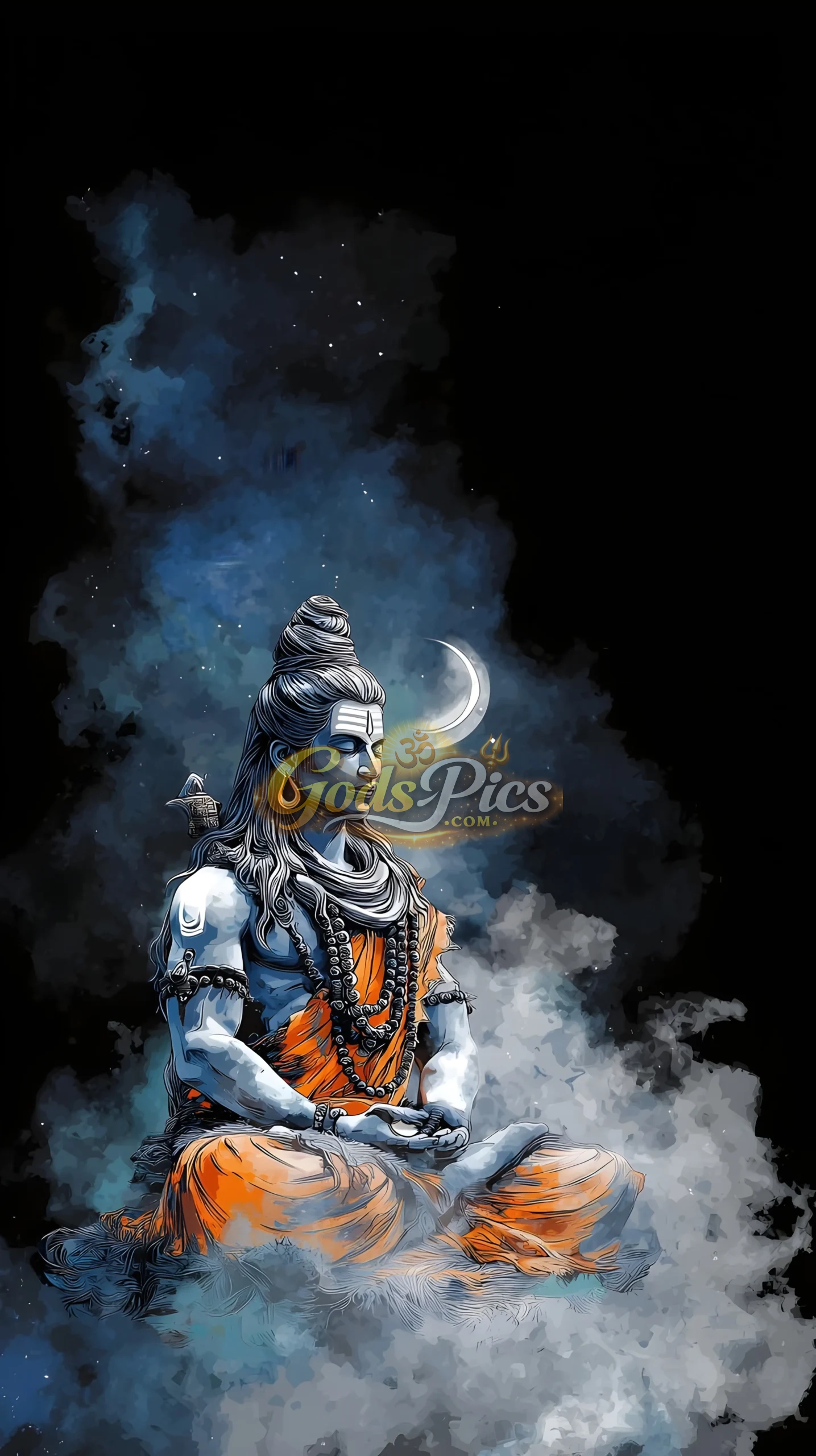 Lord Shiva in Deep Meditation Single Image HD 8K