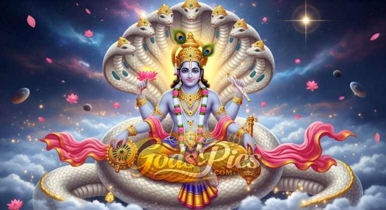 Lord Vishnu Powerful High-Resolution Computer Wallpaper By Gods Pics