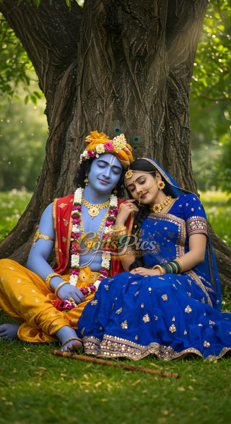 Radha Krishna Divine Love HD Image (Set of 3 Images)