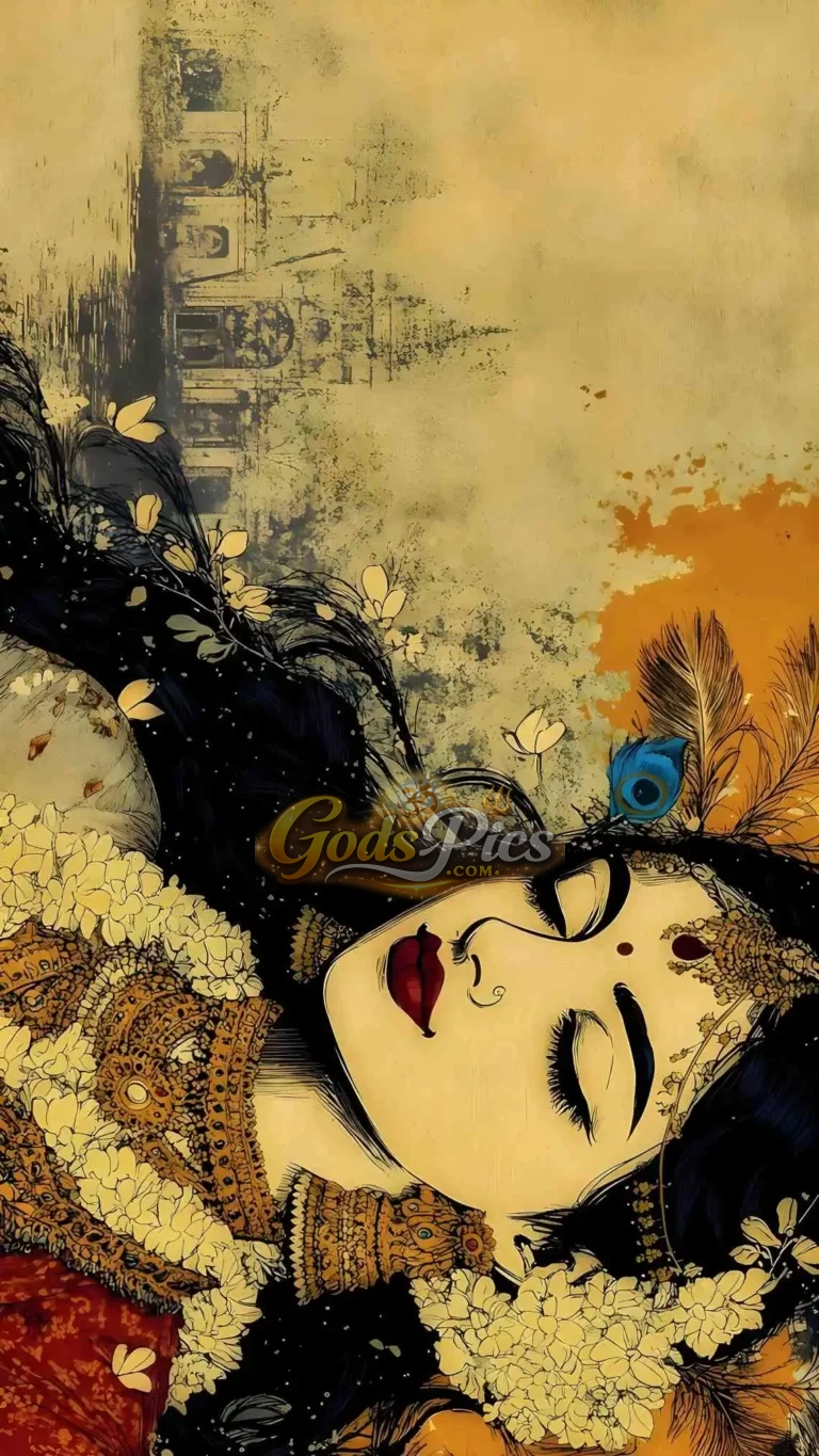 Radha Rani Digital Art Image – Premium Spiritual Digital Art