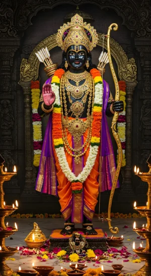 Lord Ram Divine HD Image Bundle (Set of 4 Images)