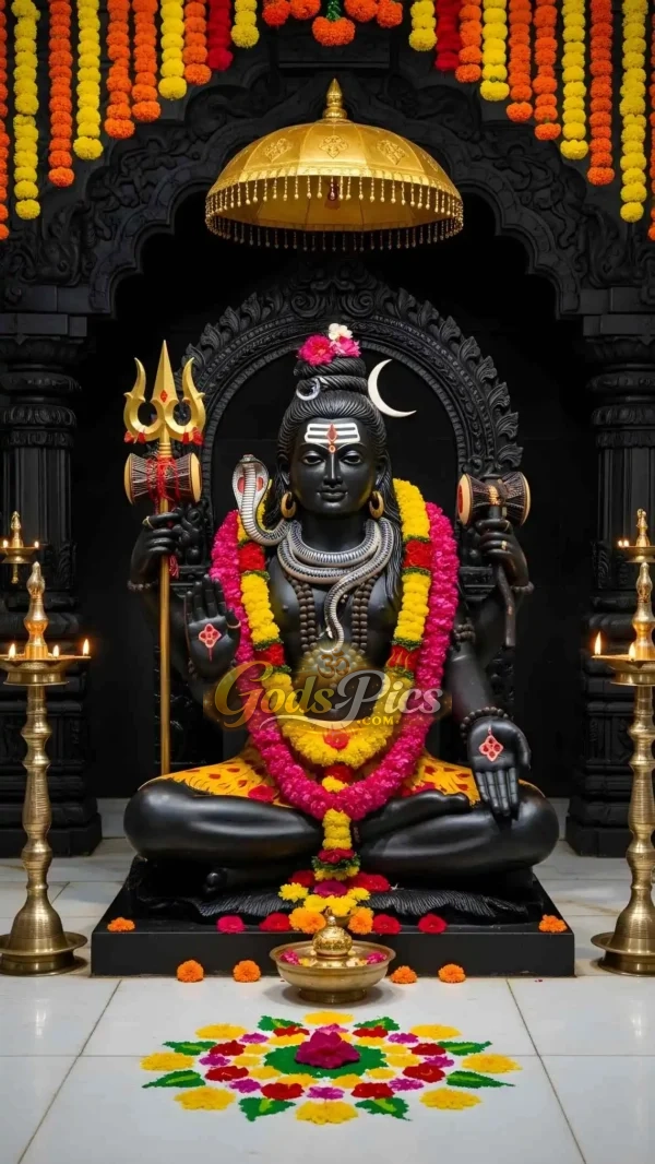 Lord Shiva in Deep Meditation Image