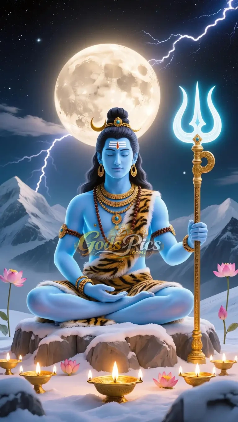 Lord Shiva in Deep Meditation HD Images