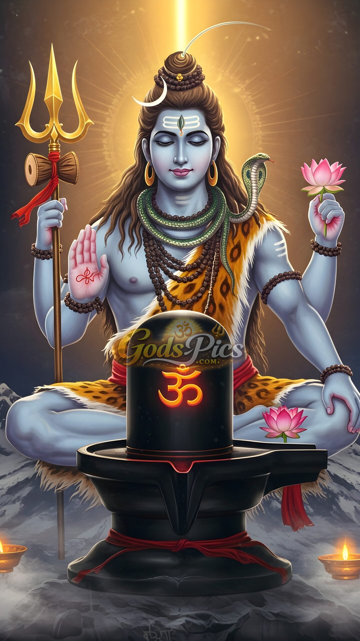 Lord Shiva in Deep Meditation Image (2 Set ) HD 8K - Image 2