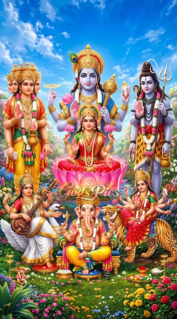 Divine Hindu Gods Collage HD Artwork - Gods Pics