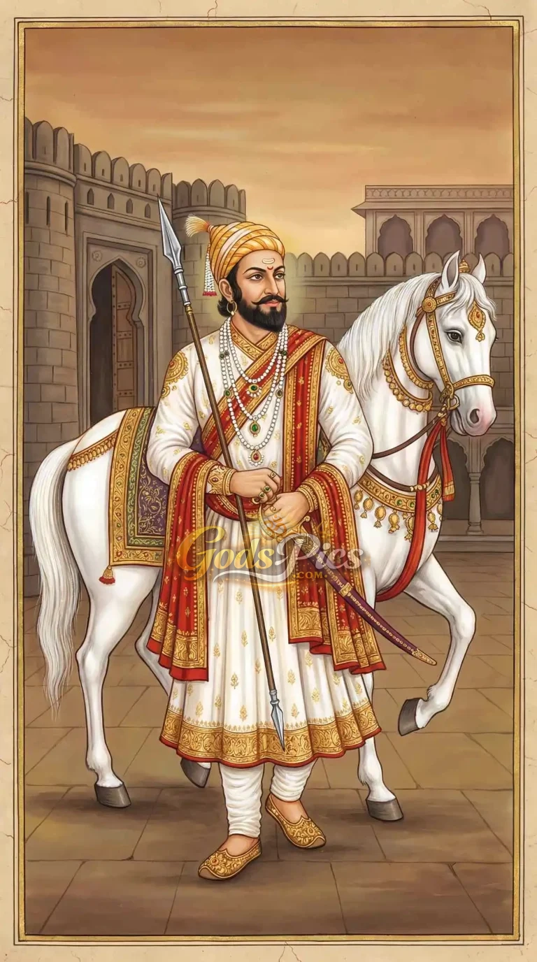 Chhatrapati Shivaji Maharaj Painting Wallpaper (4 Set Image)