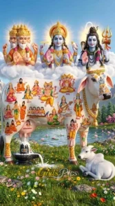 Kamadhenu Gau Mata HD Divine Poster