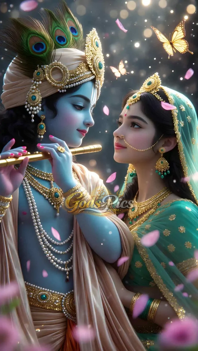 Lord Krishna And Radha Divine Loves By Gods Pics