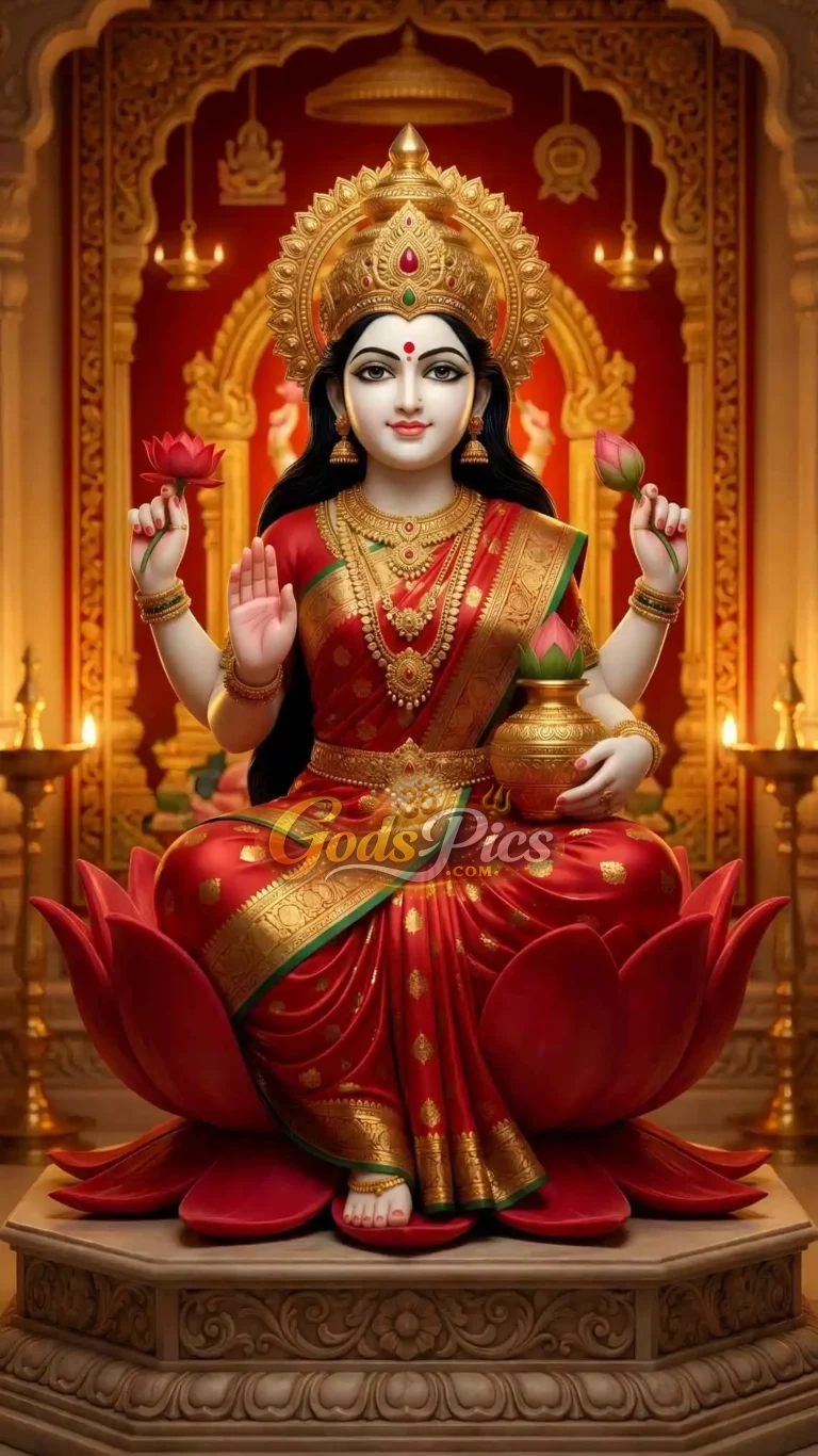 Laxmi Maa – Premium Spiritual Digital Art (4 Set Image)