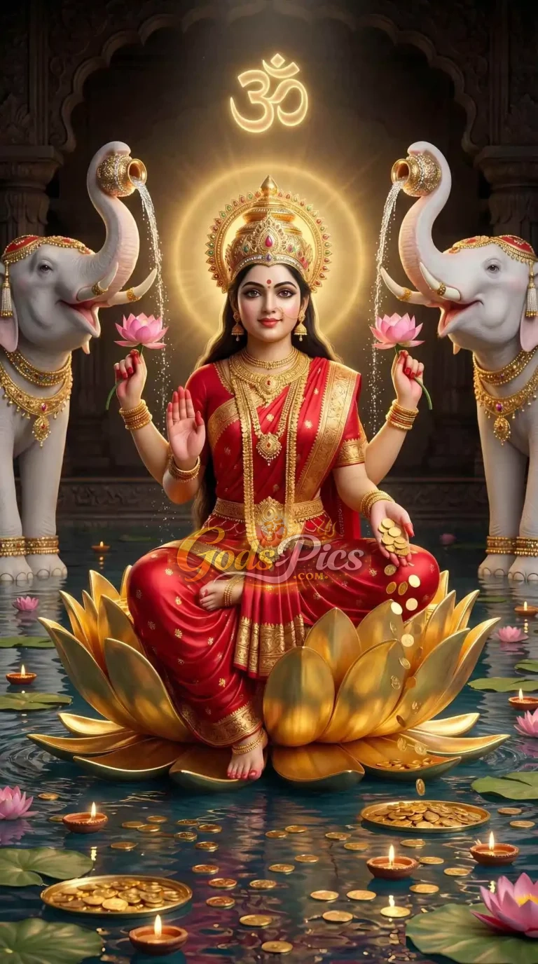 Laxmi Maa – Premium Spiritual Digital Art (3 Set Image)