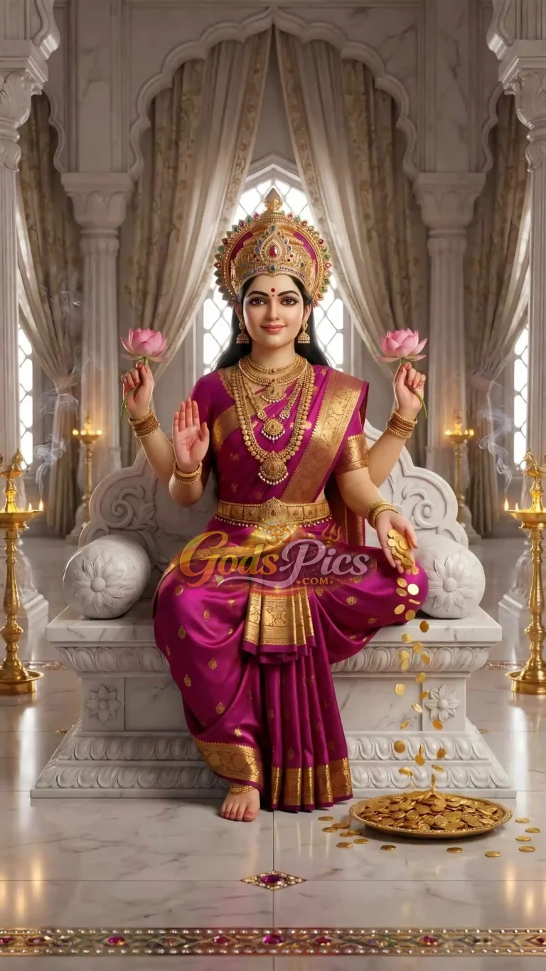Laxmi Maa – Premium Digital Art By Gods Pics (5 Set Images)