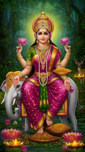 Laxmi Maa – Premium Spiritual Digital Art By Gods Pics