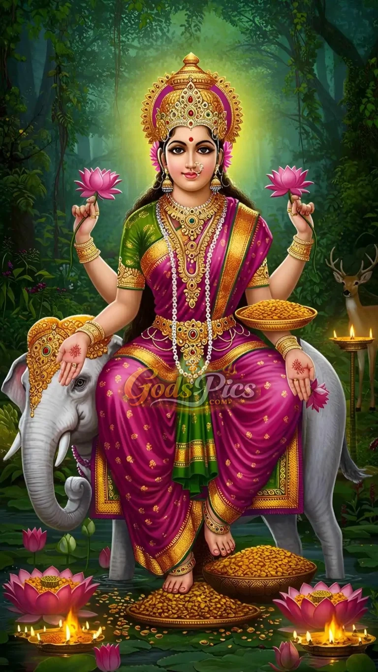 Laxmi Maa – Premium Spiritual Digital Art By Gods Pics