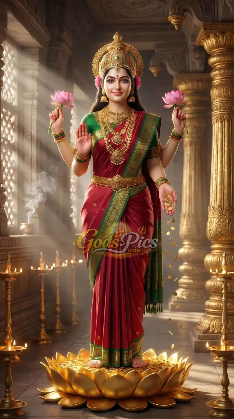 Laxmi Maa – Premium Spiritual Digital Art By Gods Pics
