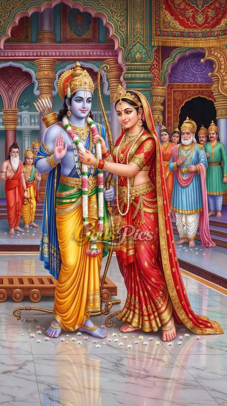 Lord Ram And Maa Sita Divine HD Image (3 Set Image)
