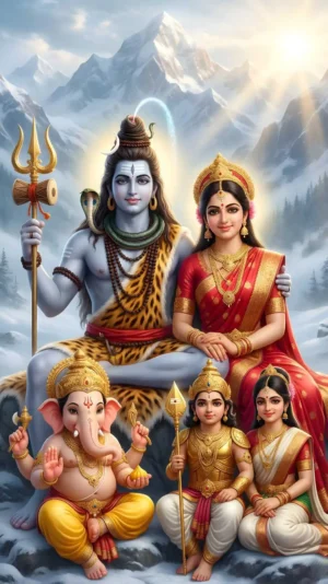 Shiva Family HD Image