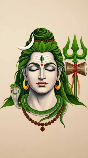 Divine Lord Shiva – Premium Spiritual Digital Artwork By Gods Pics