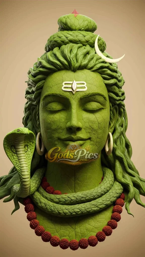 25 Best Mahadev Wallpapers HD Download 2026 5 Lord Shiva Green Theme HD Mobile Wallpaper (3 Set Image)