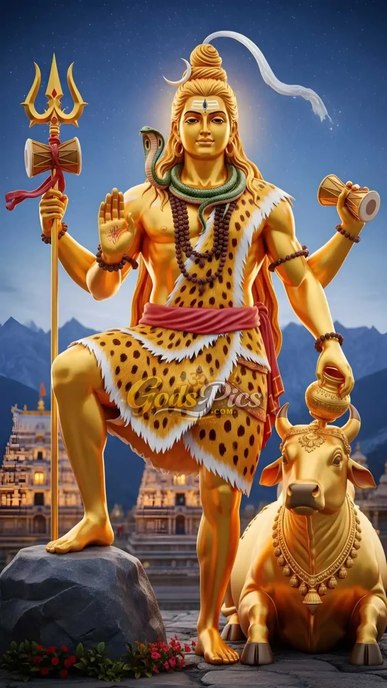 Lord Shiva With Nandi HD Mobile Wallpaper On Gods Pics