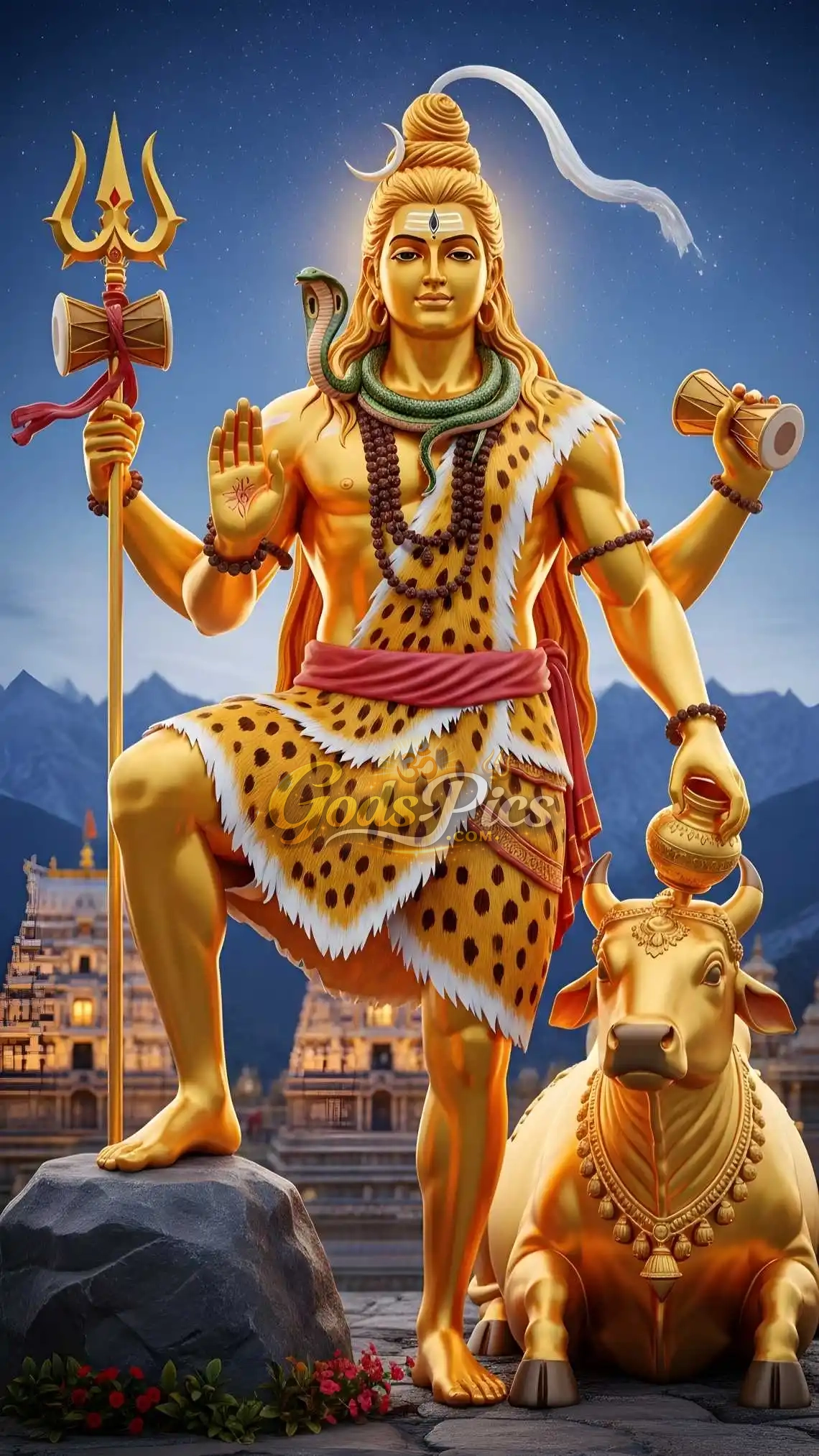 Lord Shiva With Nandi HD Mobile Wallpaper On Gods Pics