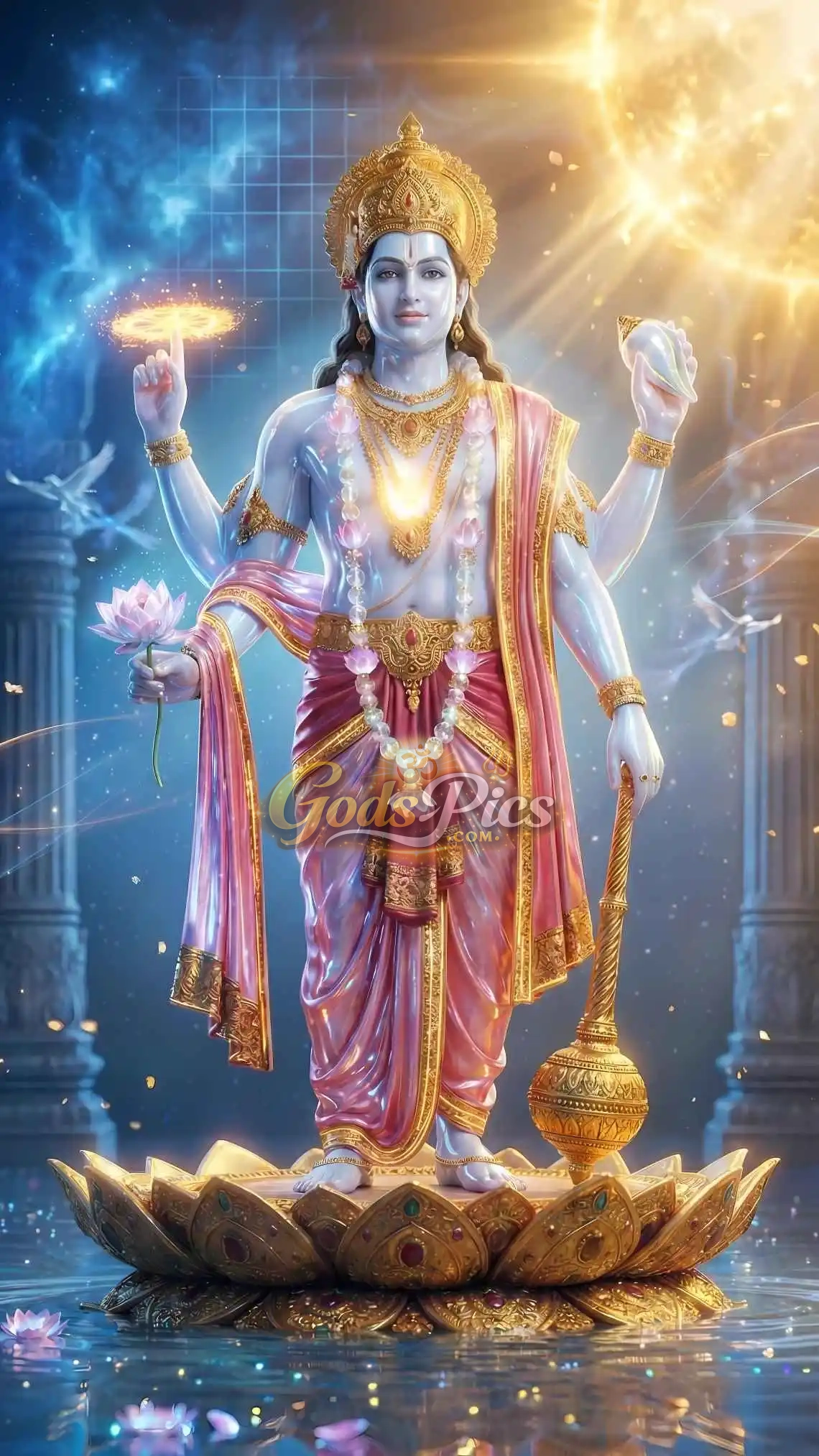 Lord Vishnu HD Wallpaper