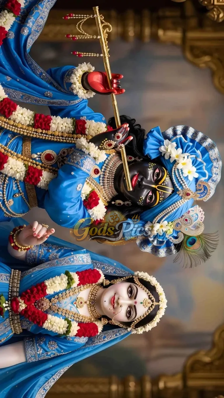 Lord Krishna And Radha Love Wallpaper (2 Set Image)