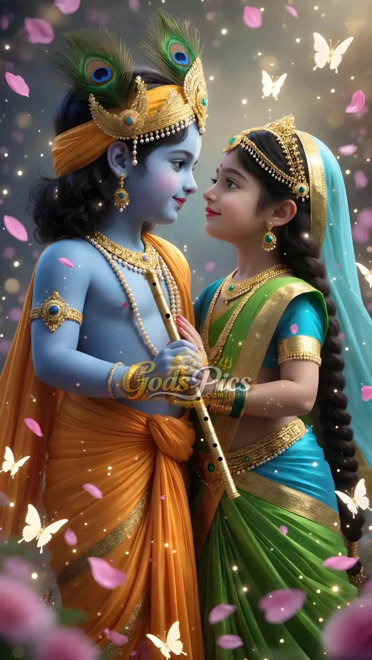 Lord Krishna And Radha Divine Love By Gods Pics