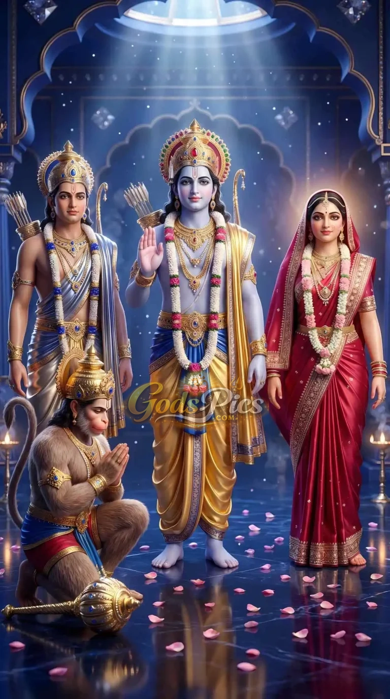 Shri Ram Darbar HD Artwork (2 Set Image)