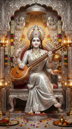 Sarswati Maa HD Wallpaper