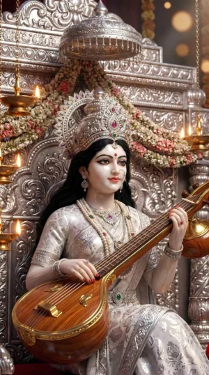 Sarswati Ji HD Wallpaper