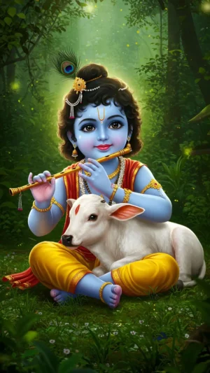 Baal Krishna Digital Art By Gods Pics