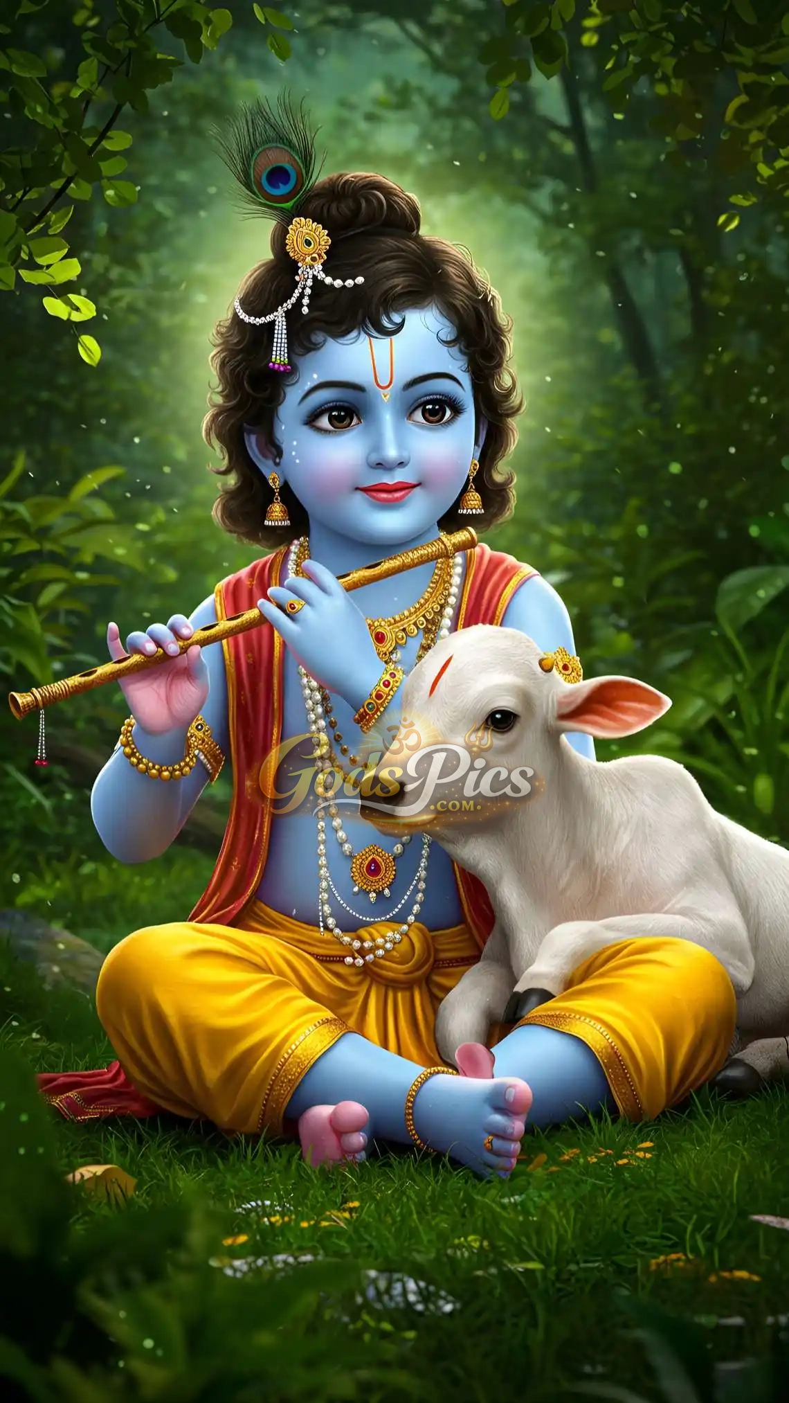 Baal Krishna Digital Art By Gods Pics (3 Images) - Image 3