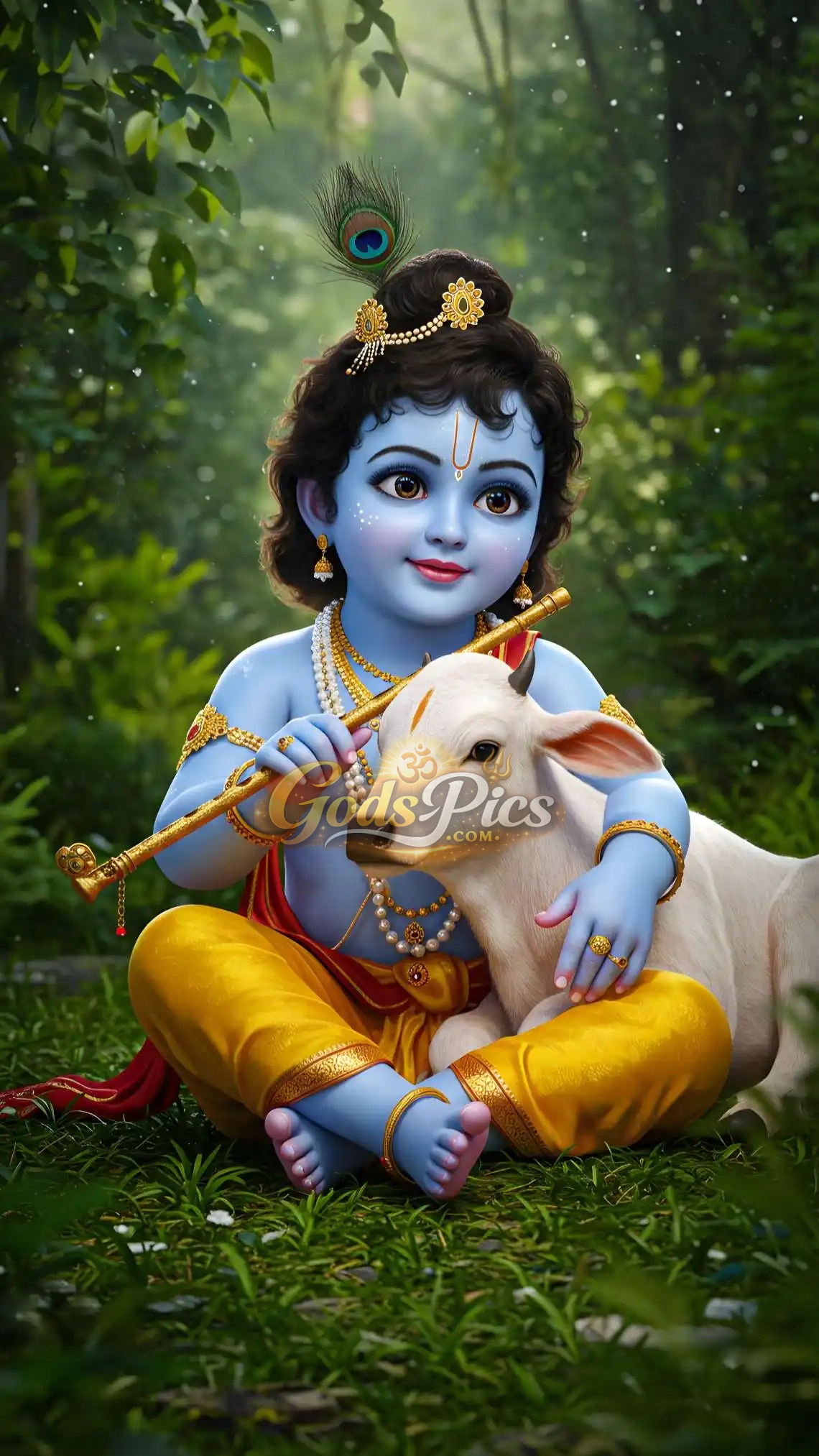 Baal Krishna Digital Art By Gods Pics (3 Images) - Image 2