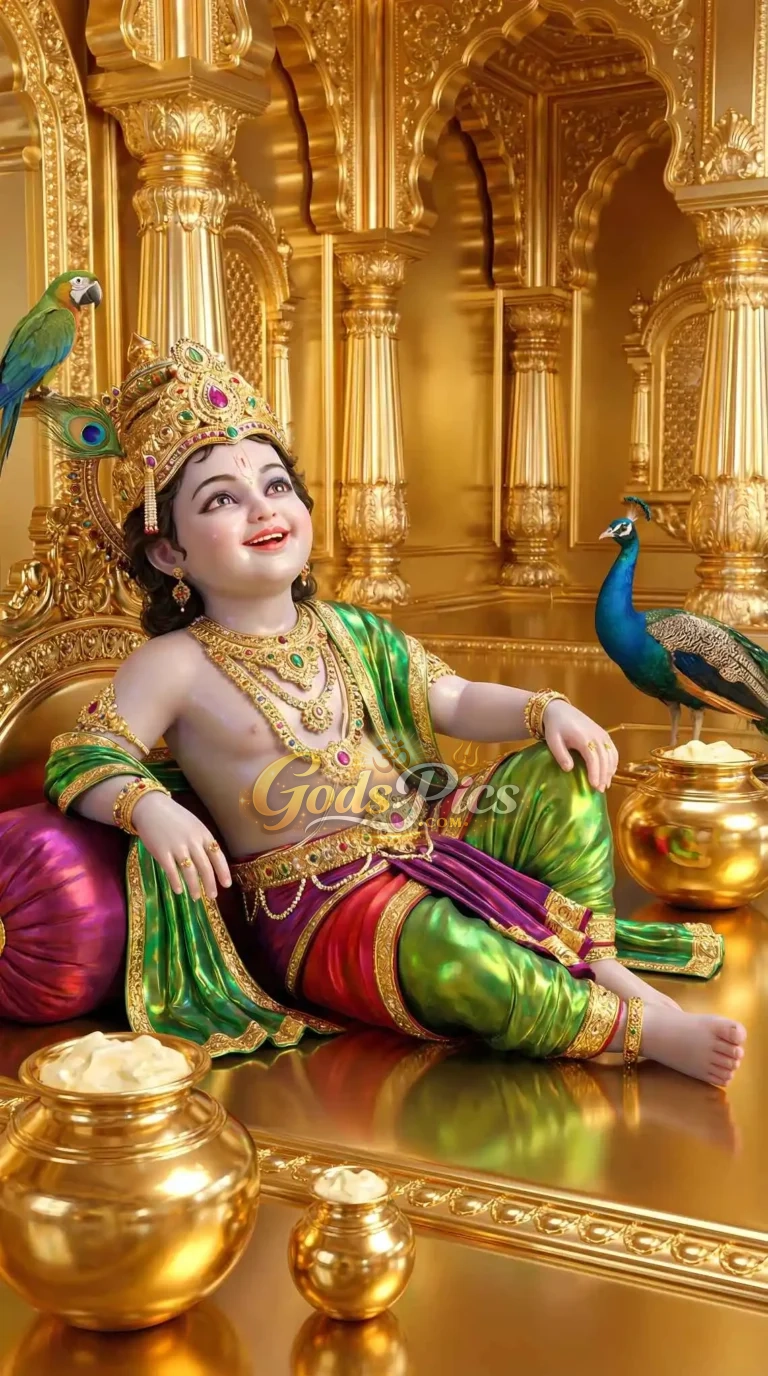 Divine Lord Krishna Beautiful Digital Art By Gods Pics