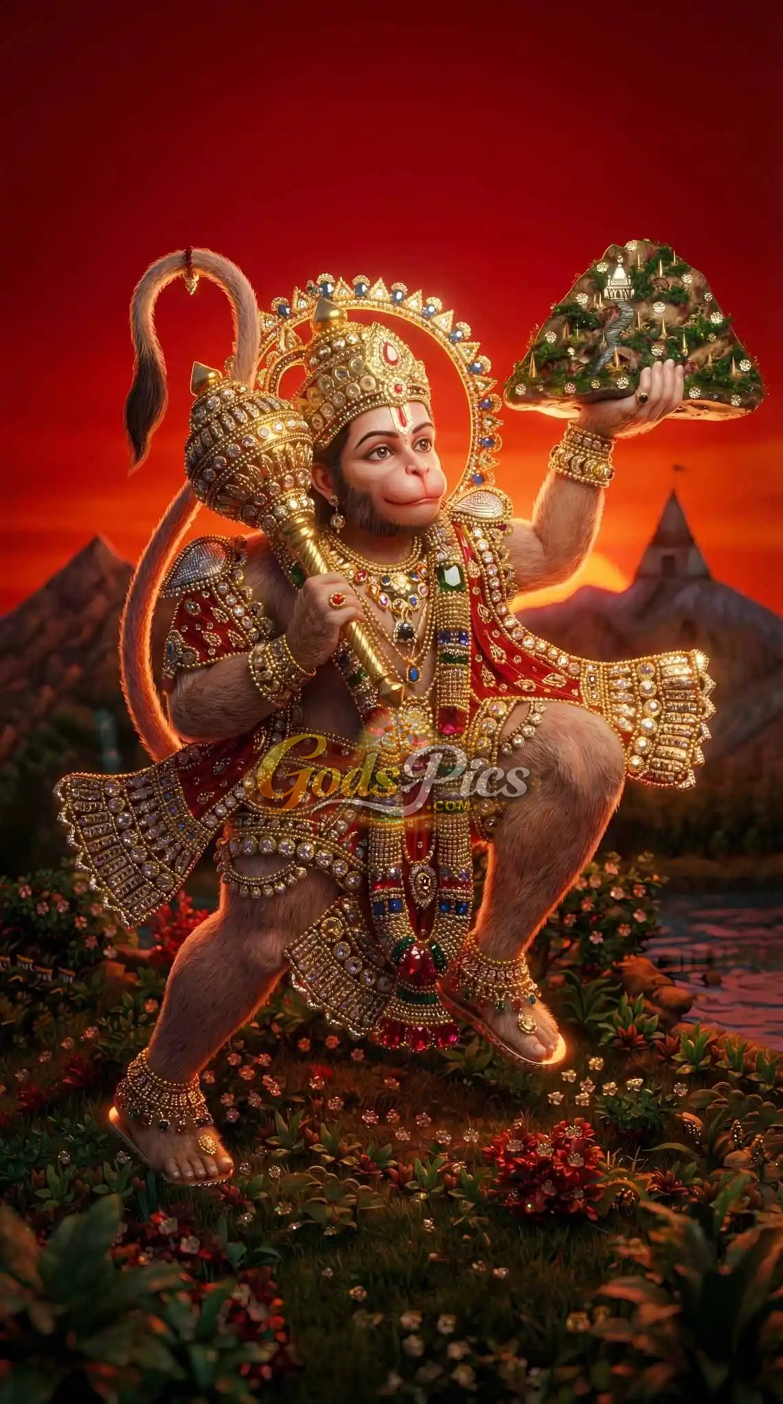 Lord Hanuman Powerful Full HD Wallpaper (2 Images) - Image 2
