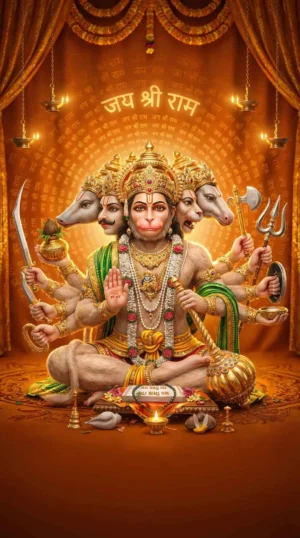 Panchmukhi Hanuman ji HD Wallpaper
