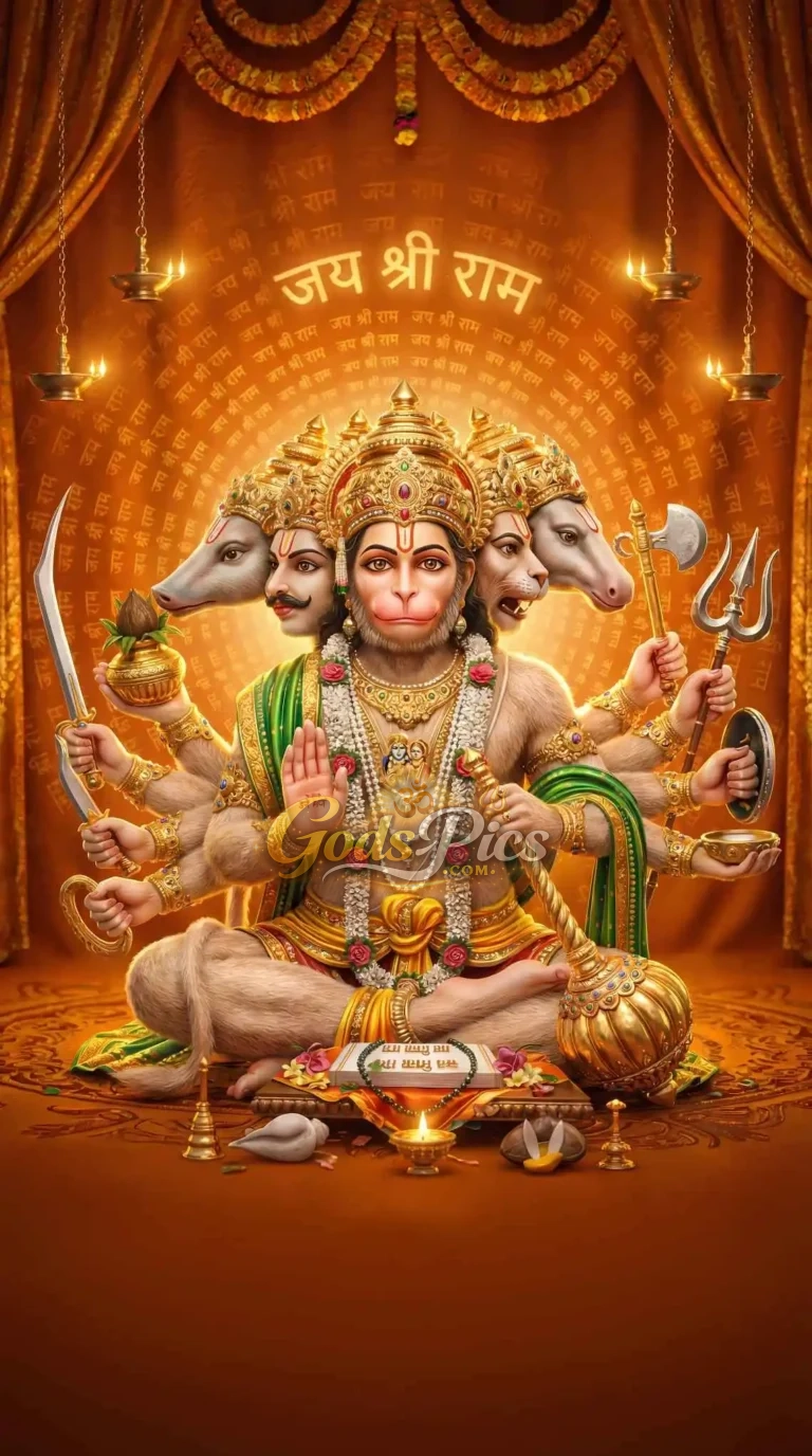 Panchmukhi Hanuman ji HD Wallpaper (2 Set Image)
