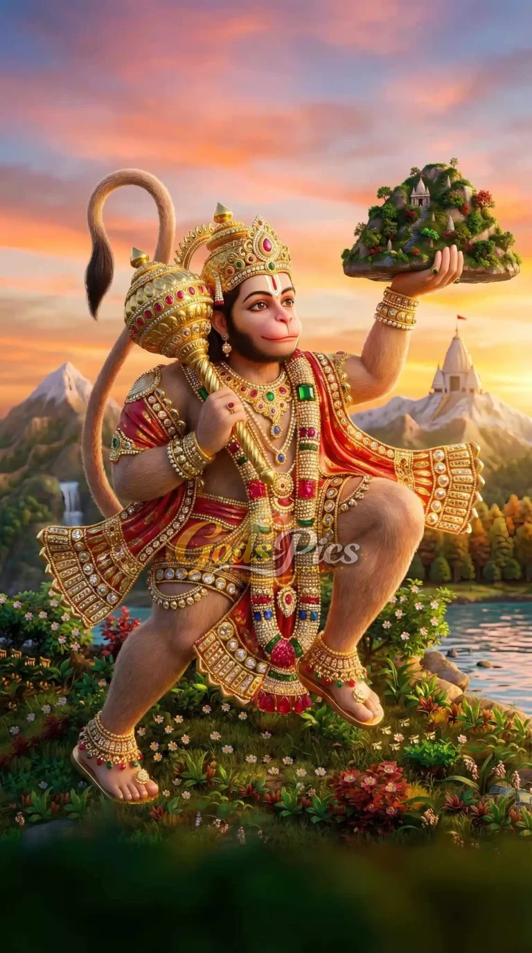 Lord Hanuman Powerful Full HD Wallpaper (2 Images)