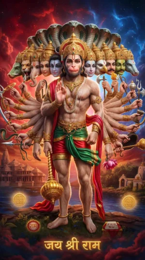 Panchmukhi Hanuman ji HD Wallpaper